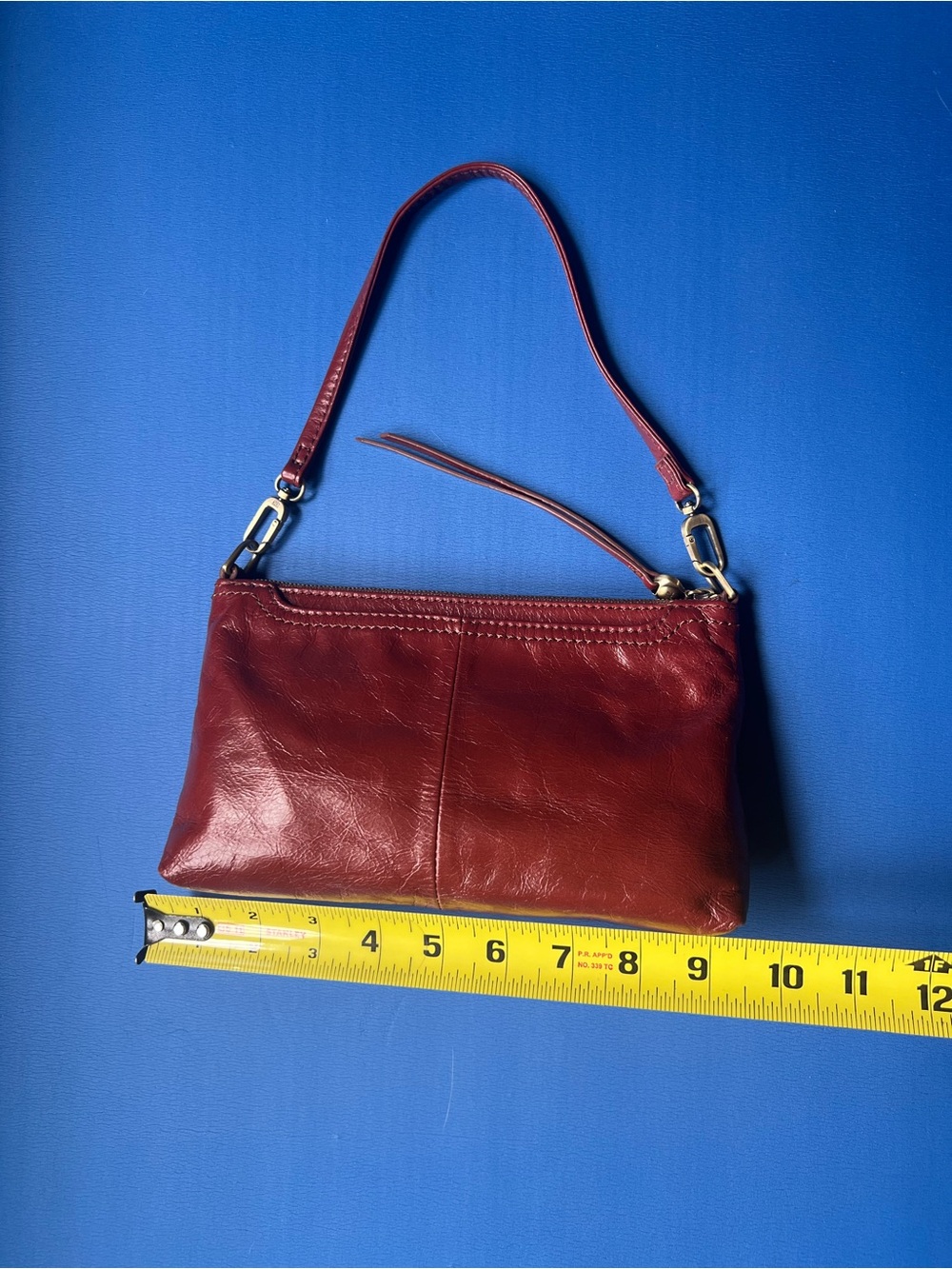 HOBO Red Leather Wristlet Clutch - Picture 4 of 10